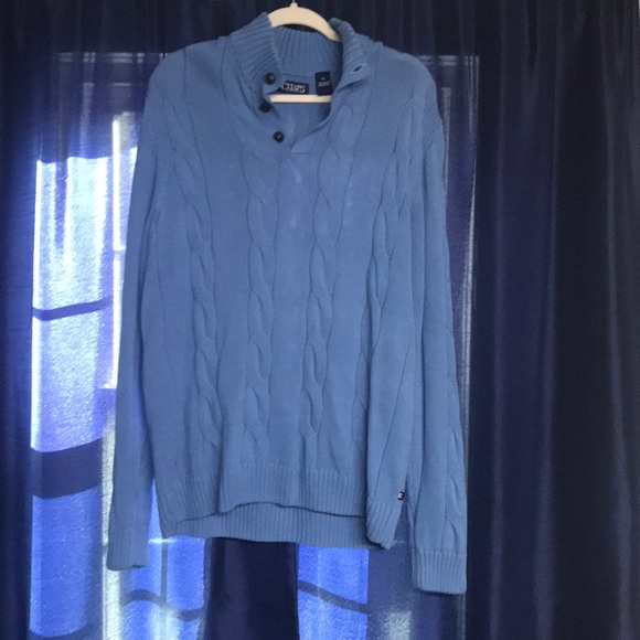 Men’s Chaps, button neck sweater - Picture 1 of 3